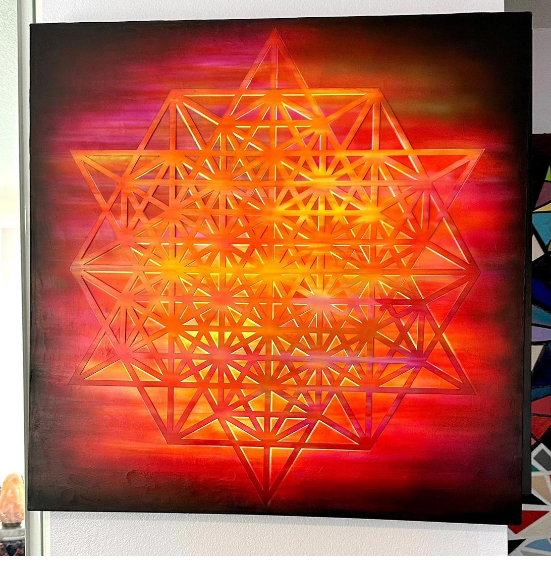 Tetrahedron Sacred Geometry view 1