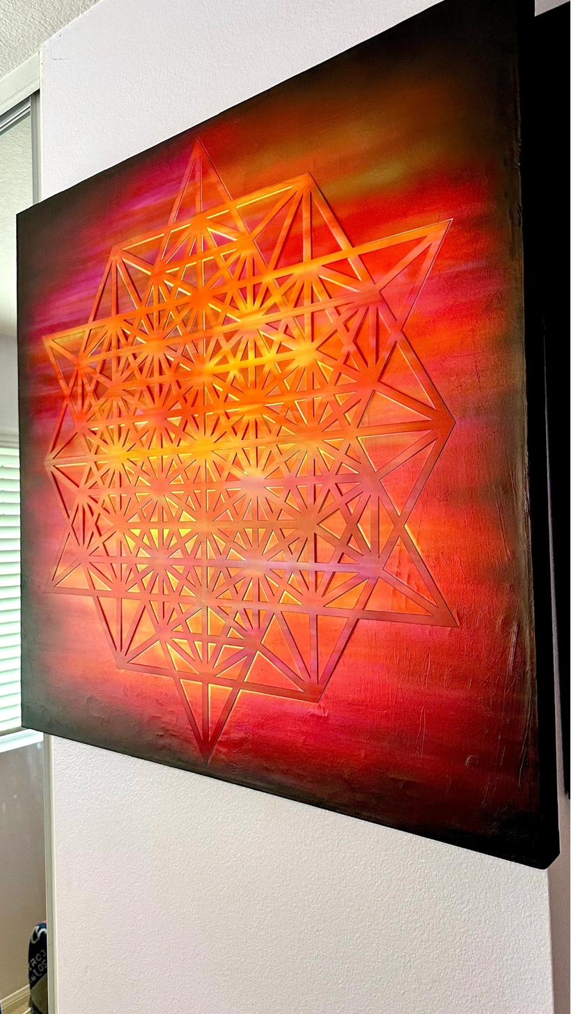Tetrahedron Sacred Geometry view 2